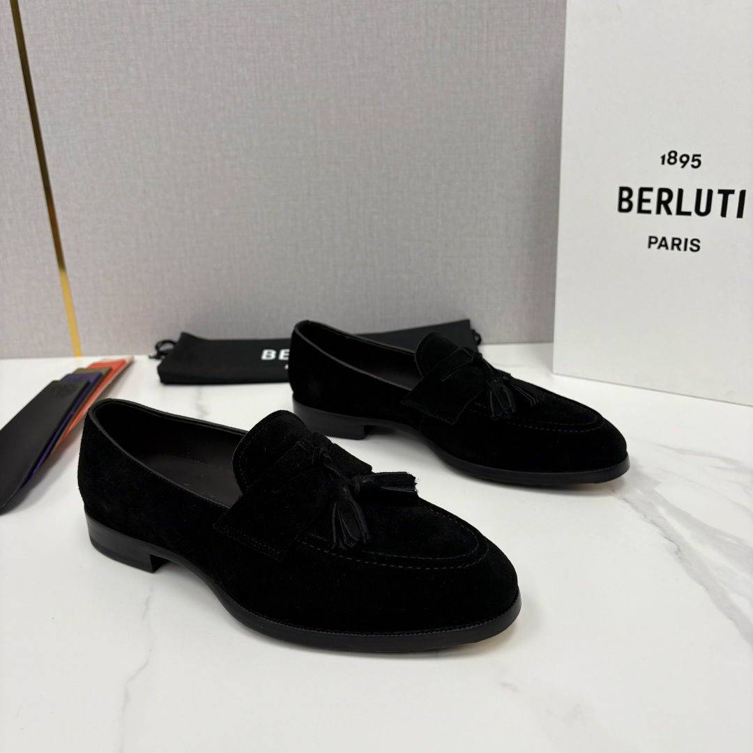💋💍Berlut* /布鲁提 新品男士流苏乐福鞋皮鞋 以精湛工艺诠释高端男鞋魅力。经典与质感的交融 延续