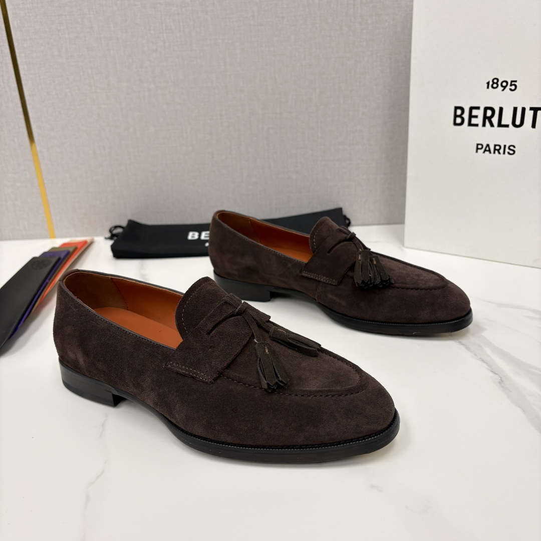 💋💍Berlut* /布鲁提 新品男士流苏乐福鞋皮鞋 以精湛工艺诠释高端男鞋魅力。经典与质感的交融 延续