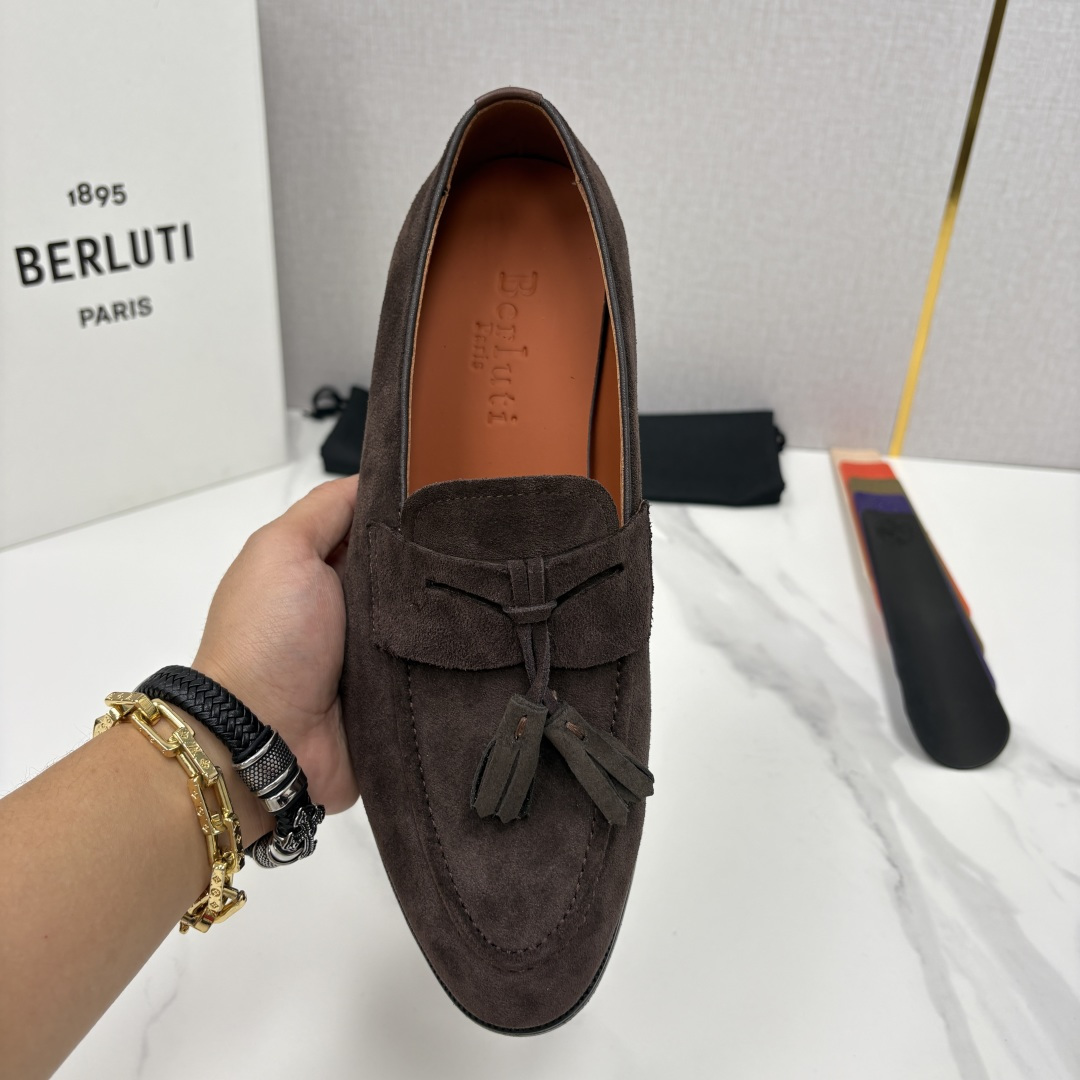 💋💍Berlut* /布鲁提 新品男士流苏乐福鞋皮鞋 以精湛工艺诠释高端男鞋魅力。经典与质感的交融 延续