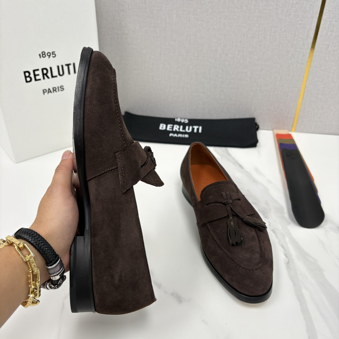 💋💍Berlut* /布鲁提 新品男士流苏乐福鞋皮鞋 以精湛工艺诠释高端男鞋魅力。经典与质感的交融 延续