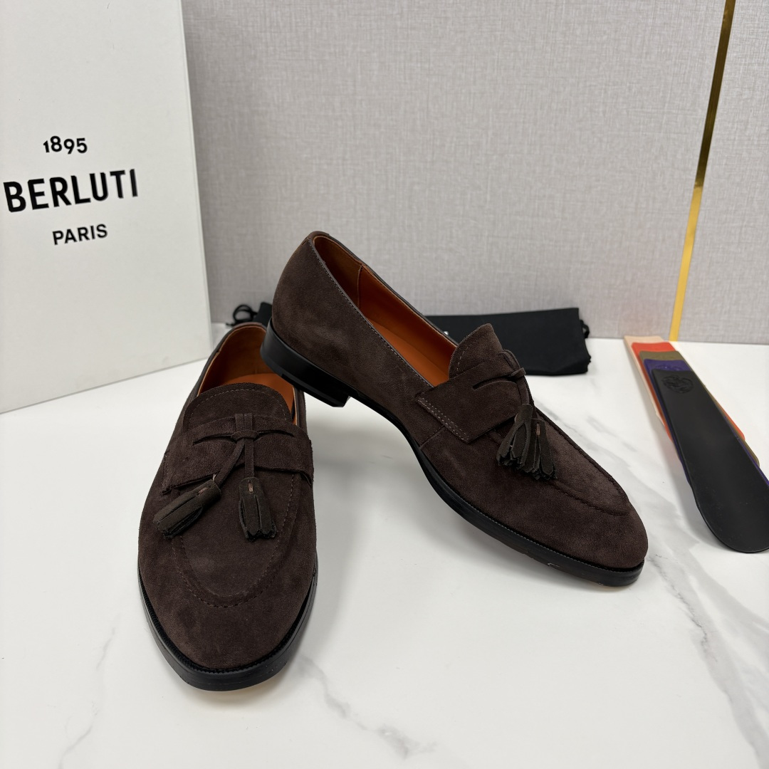 💋💍Berlut* /布鲁提 新品男士流苏乐福鞋皮鞋 以精湛工艺诠释高端男鞋魅力。经典与质感的交融 延续