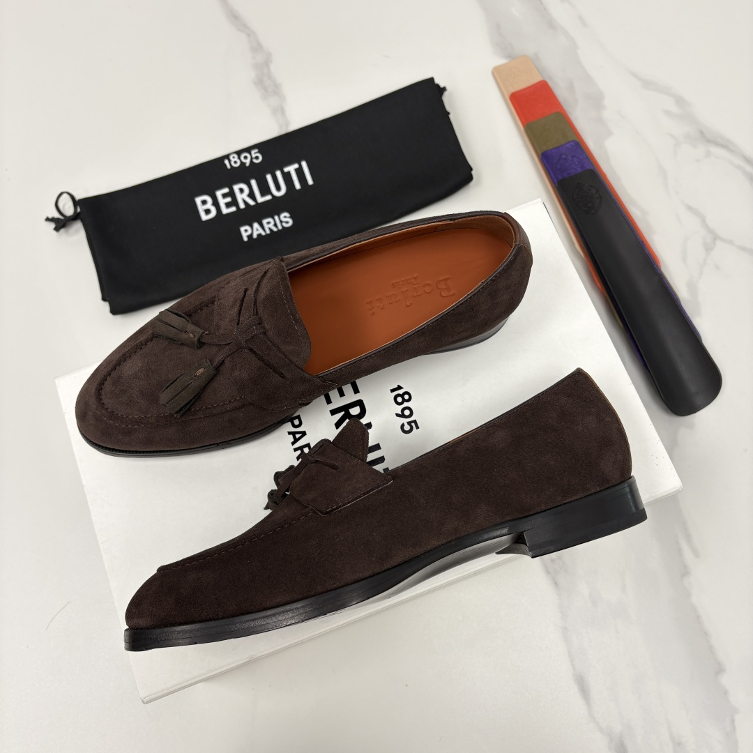 💋💍Berlut* /布鲁提 新品男士流苏乐福鞋皮鞋 以精湛工艺诠释高端男鞋魅力。经典与质感的交融 延续