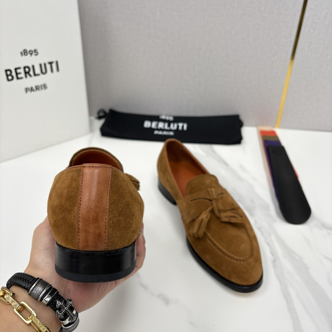 💋💍Berlut* /布鲁提 新品男士流苏乐福鞋皮鞋 以精湛工艺诠释高端男鞋魅力。经典与质感的交融 延续