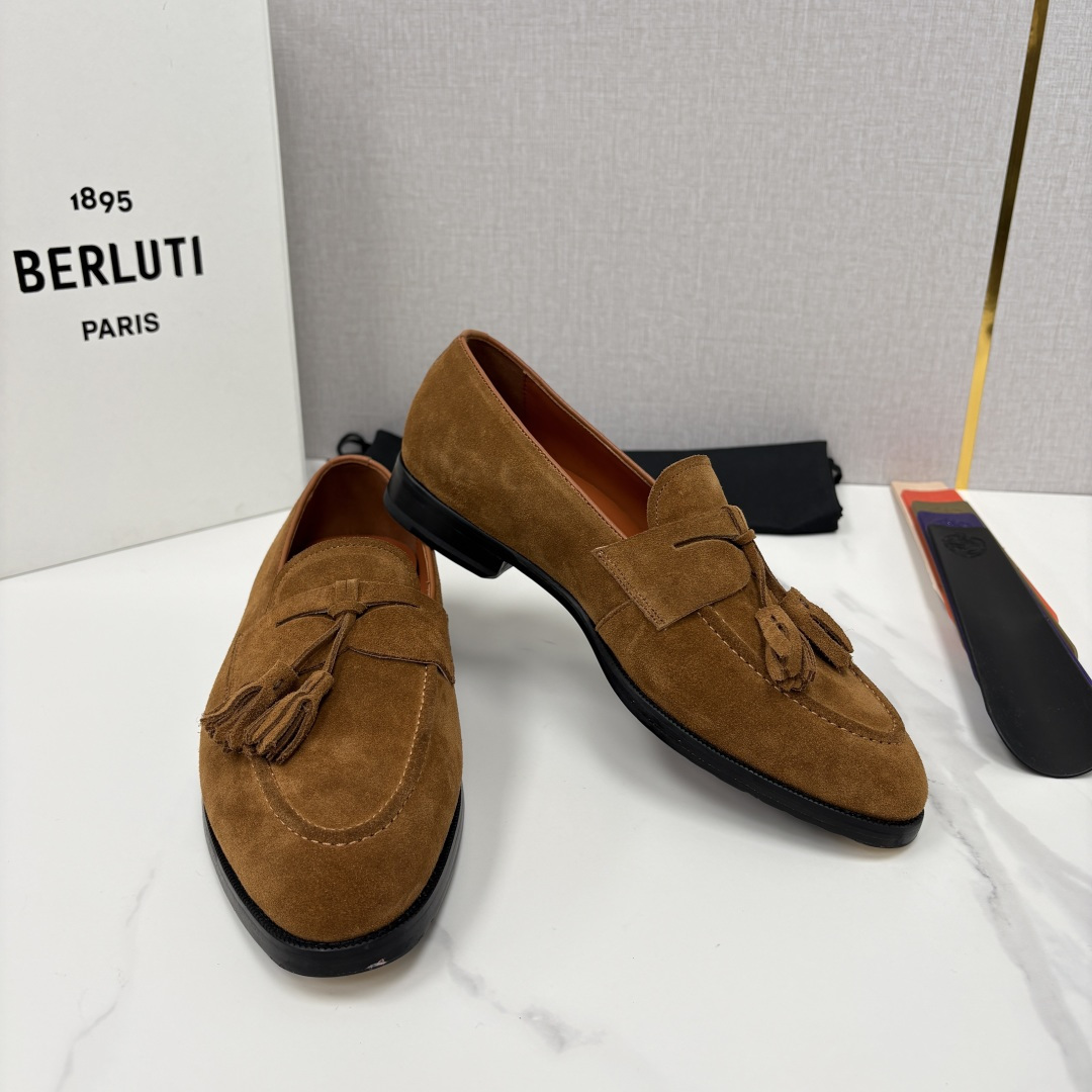 💋💍Berlut* /布鲁提 新品男士流苏乐福鞋皮鞋 以精湛工艺诠释高端男鞋魅力。经典与质感的交融 延续