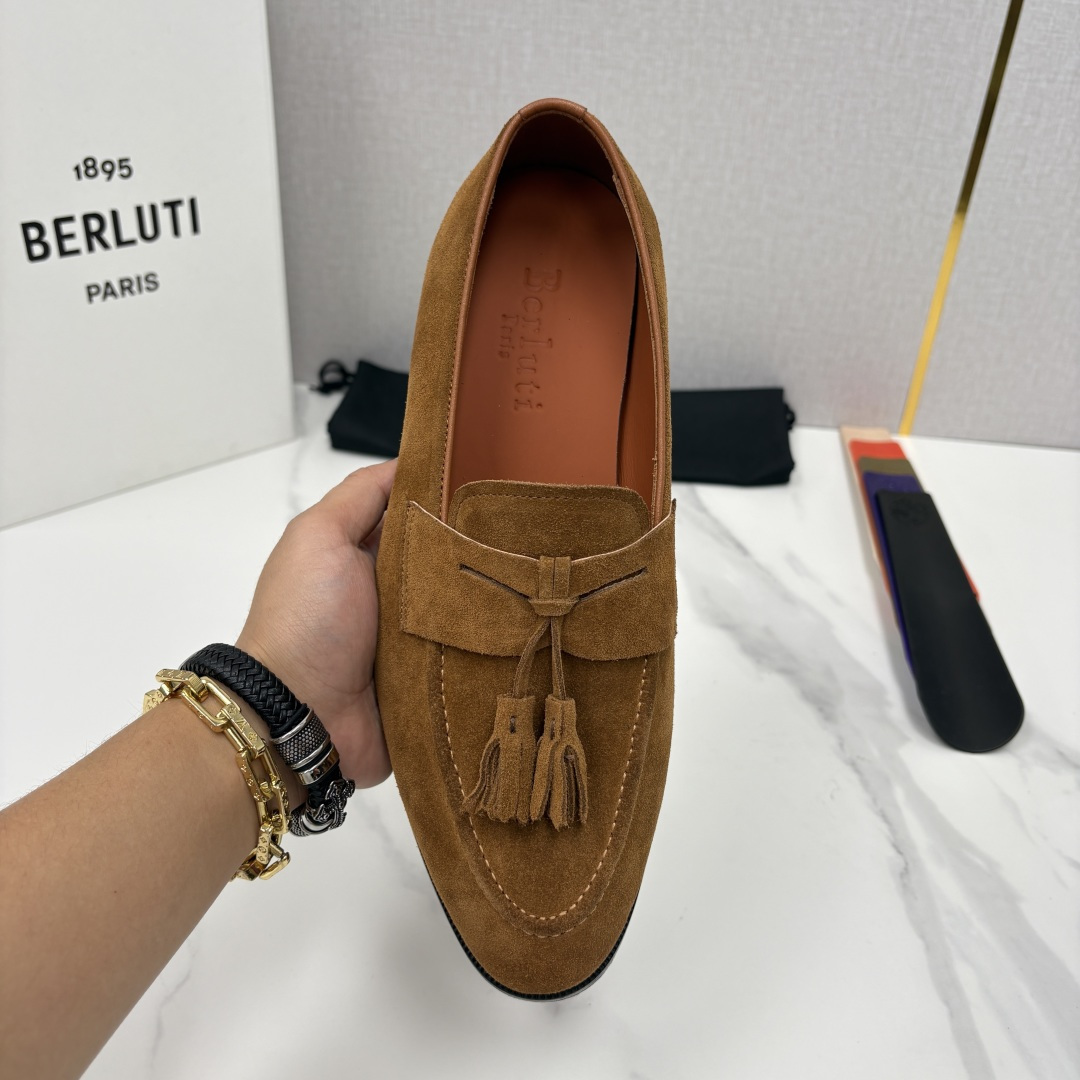 💋💍Berlut* /布鲁提 新品男士流苏乐福鞋皮鞋 以精湛工艺诠释高端男鞋魅力。经典与质感的交融 延续