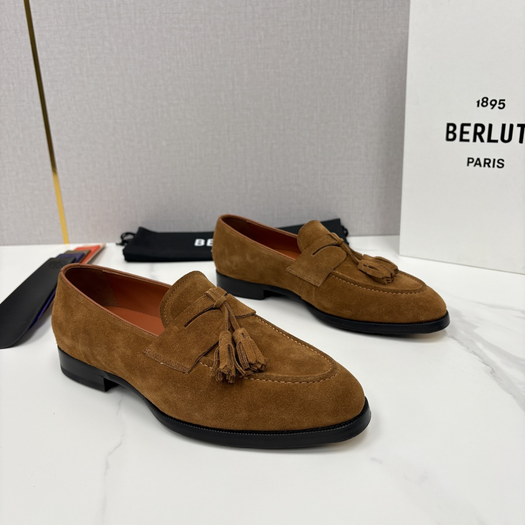 💋💍Berlut* /布鲁提 新品男士流苏乐福鞋皮鞋 以精湛工艺诠释高端男鞋魅力。经典与质感的交融 延续