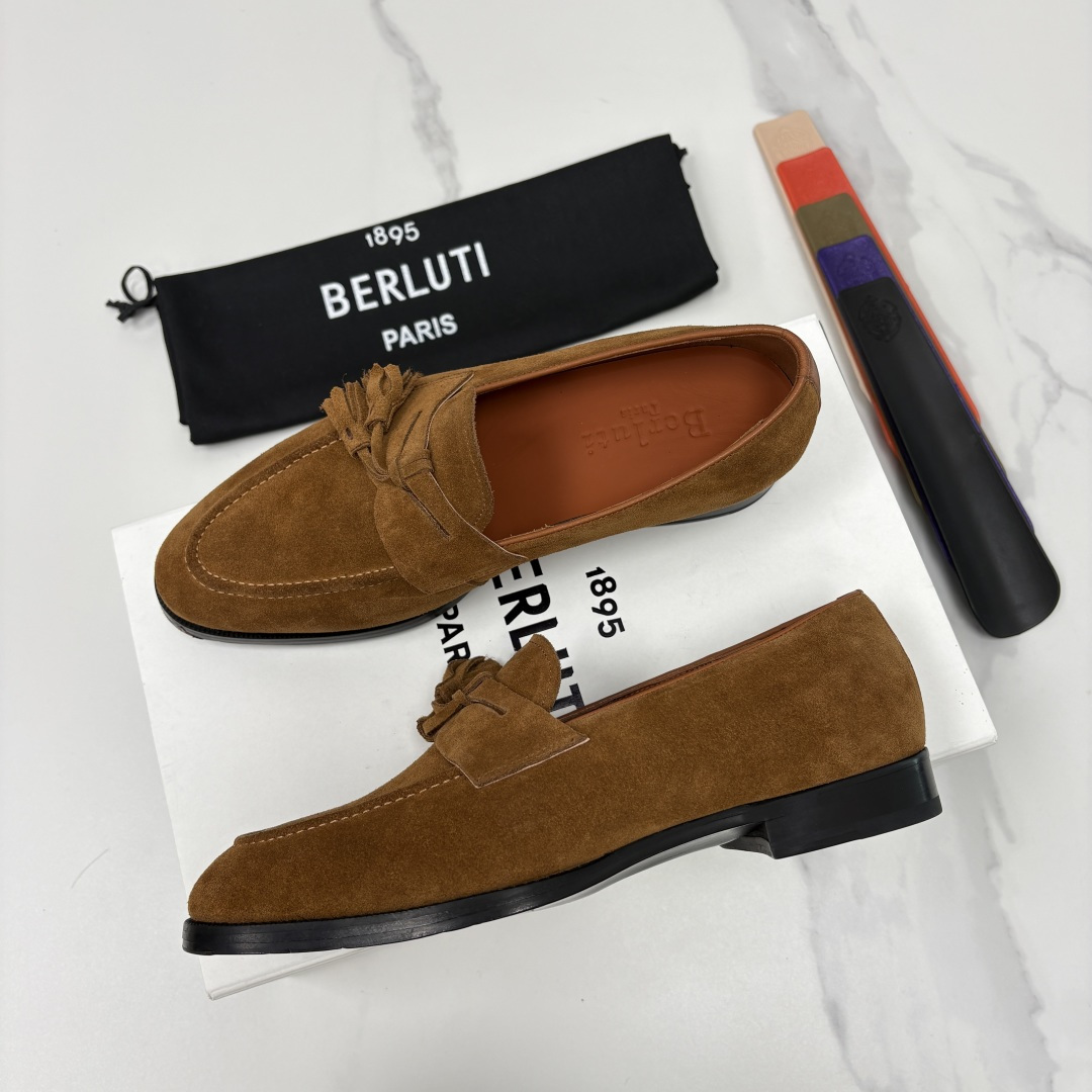 💋💍Berlut* /布鲁提 新品男士流苏乐福鞋皮鞋 以精湛工艺诠释高端男鞋魅力。经典与质感的交融 延续