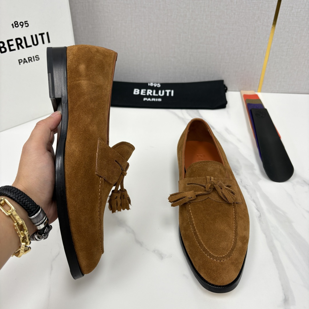 💋💍Berlut* /布鲁提 新品男士流苏乐福鞋皮鞋 以精湛工艺诠释高端男鞋魅力。经典与质感的交融 延续