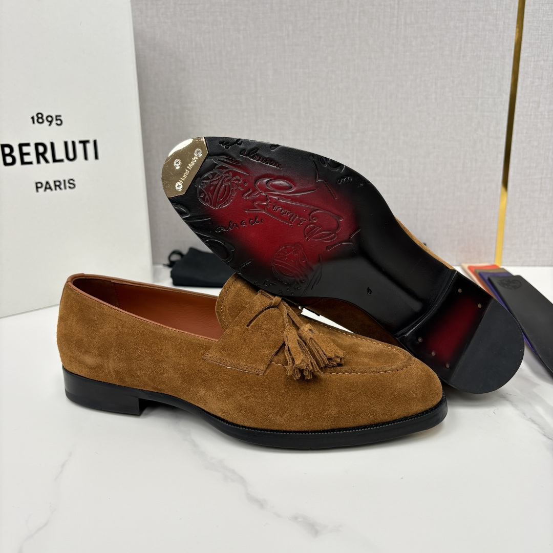 💋💍Berlut* /布鲁提 新品男士流苏乐福鞋皮鞋 以精湛工艺诠释高端男鞋魅力。经典与质感的交融 延续