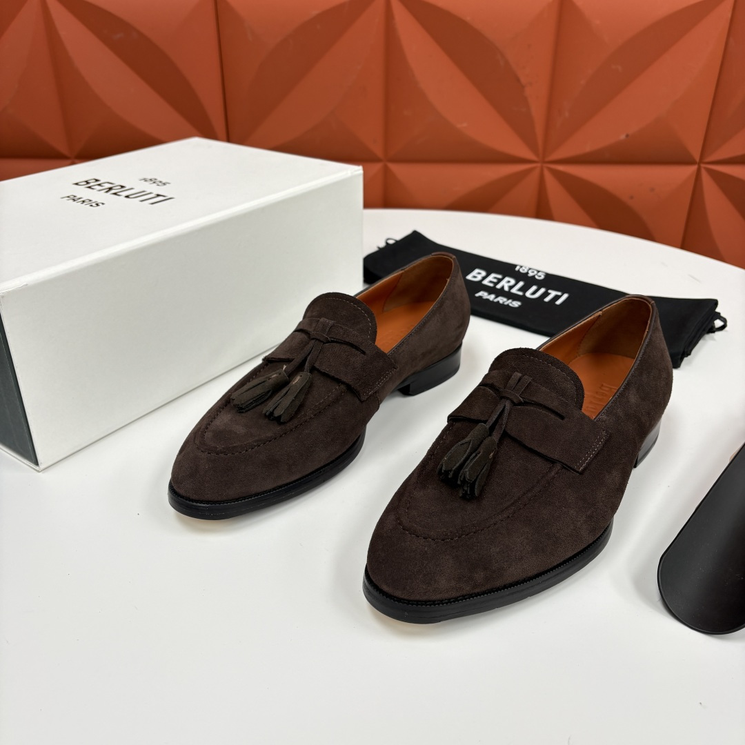 💋💍Berlut* /布鲁提 新品男士流苏乐福鞋皮鞋 以精湛工艺诠释高端男鞋魅力。经典与质感的交融 延续
