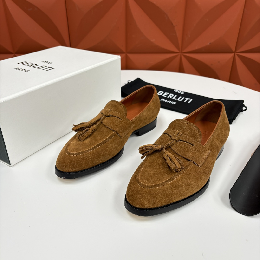 💋💍Berlut* /布鲁提 新品男士流苏乐福鞋皮鞋 以精湛工艺诠释高端男鞋魅力。经典与质感的交融 延续