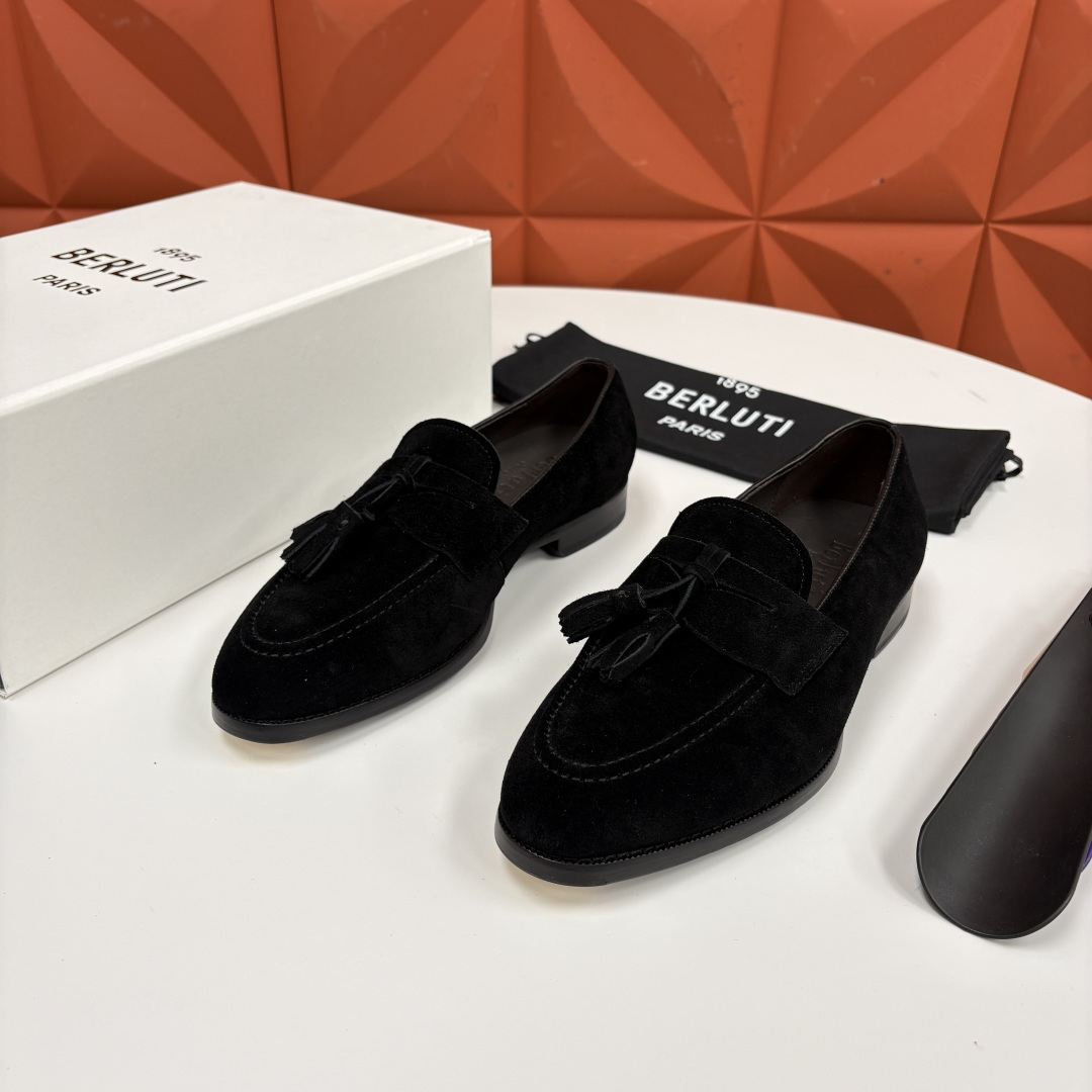 💋💍Berlut* /布鲁提 新品男士流苏乐福鞋皮鞋 以精湛工艺诠释高端男鞋魅力。经典与质感的交融 延续