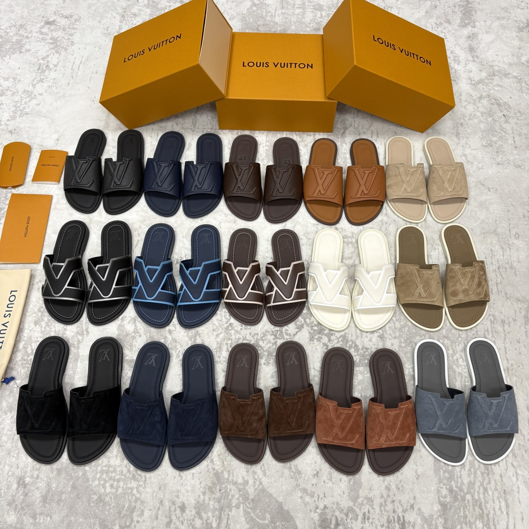 💋💍L家夏季新品 路易-威登 L*V PORTOFINO 凉拖 官方 7,050 将法式奢华与夏日休闲完