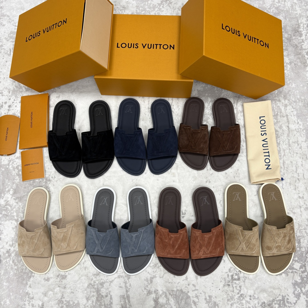 💋💍L家夏季新品 路易-威登 L*V PORTOFINO 凉拖 官方 7,050 将法式奢华与夏日休闲完