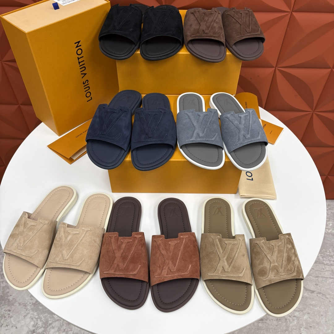 💋💍L家夏季新品 路易-威登 L*V PORTOFINO 凉拖 官方 7,050 将法式奢华与夏日休闲完