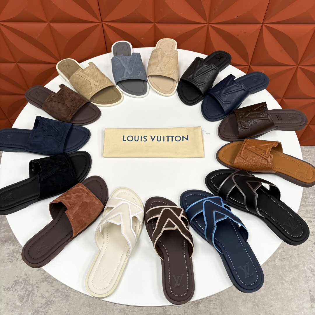 💋💍L家夏季新品 路易-威登 L*V PORTOFINO 凉拖 官方 7,050 将法式奢华与夏日休闲完