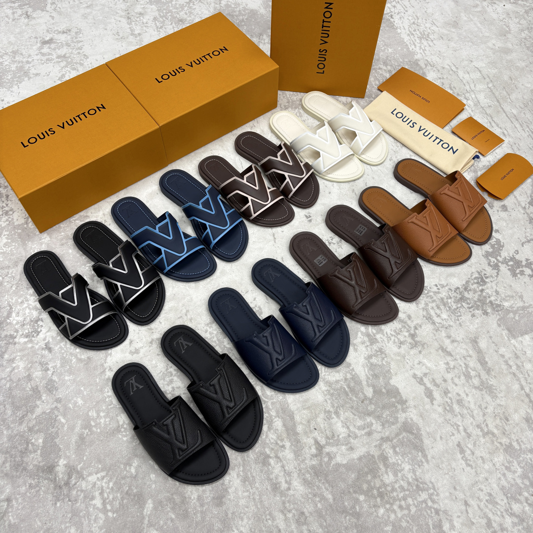 💋💍L家夏季新品 路易-威登 L*V PORTOFINO 凉拖 官方 7,050 将法式奢华与夏日休闲完