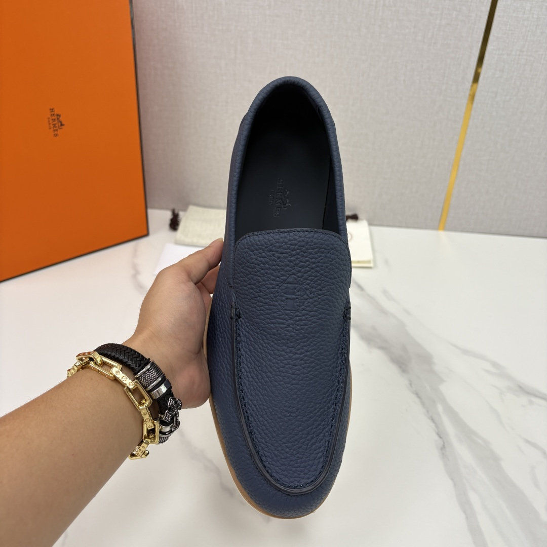 💋💍H家新品 Hermè* 爱马-仕 Low 荔枝纹牛皮乐福鞋 官方 9,250 甄选进口牛皮材质打造 