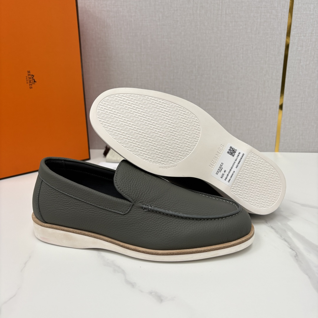 💋💍H家新品 Hermè* 爱马-仕 Low 荔枝纹牛皮乐福鞋 官方 9,250 甄选进口牛皮材质打造 