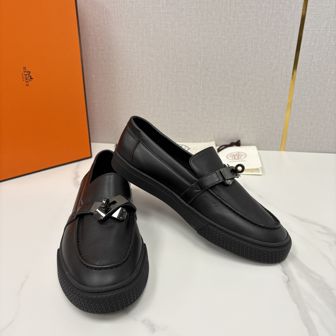 💋💍H家新品 Hermè* 爱马-仕 Job kelly 扣牛皮乐福鞋 官方 9,300 甄选进口小牛皮