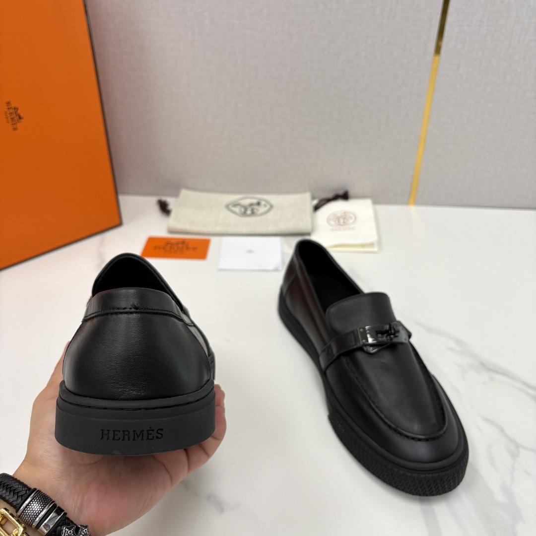 💋💍H家新品 Hermè* 爱马-仕 Job kelly 扣牛皮乐福鞋 官方 9,300 甄选进口小牛皮