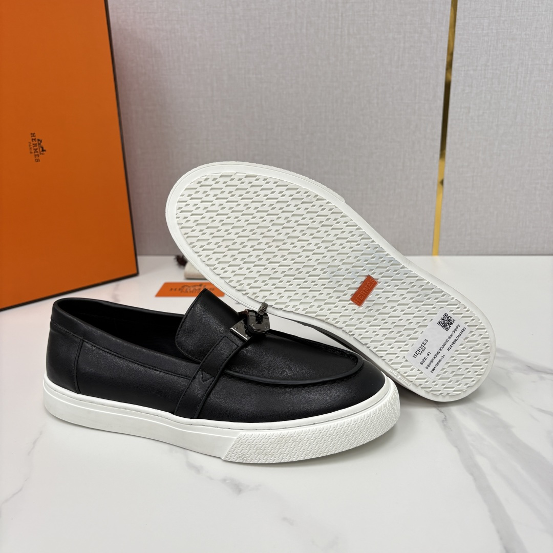 💋💍H家新品 Hermè* 爱马-仕 Job kelly 扣牛皮乐福鞋 官方 9,300 甄选进口小牛皮