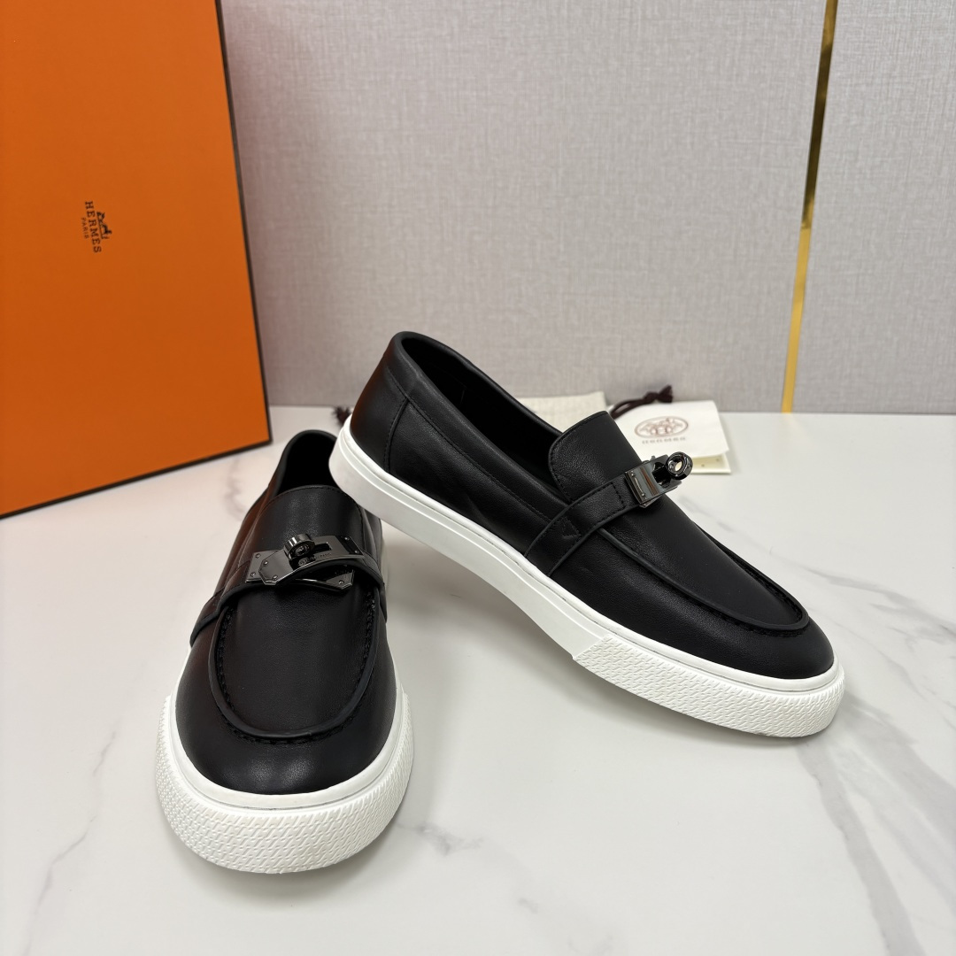 💋💍H家新品 Hermè* 爱马-仕 Job kelly 扣牛皮乐福鞋 官方 9,300 甄选进口小牛皮
