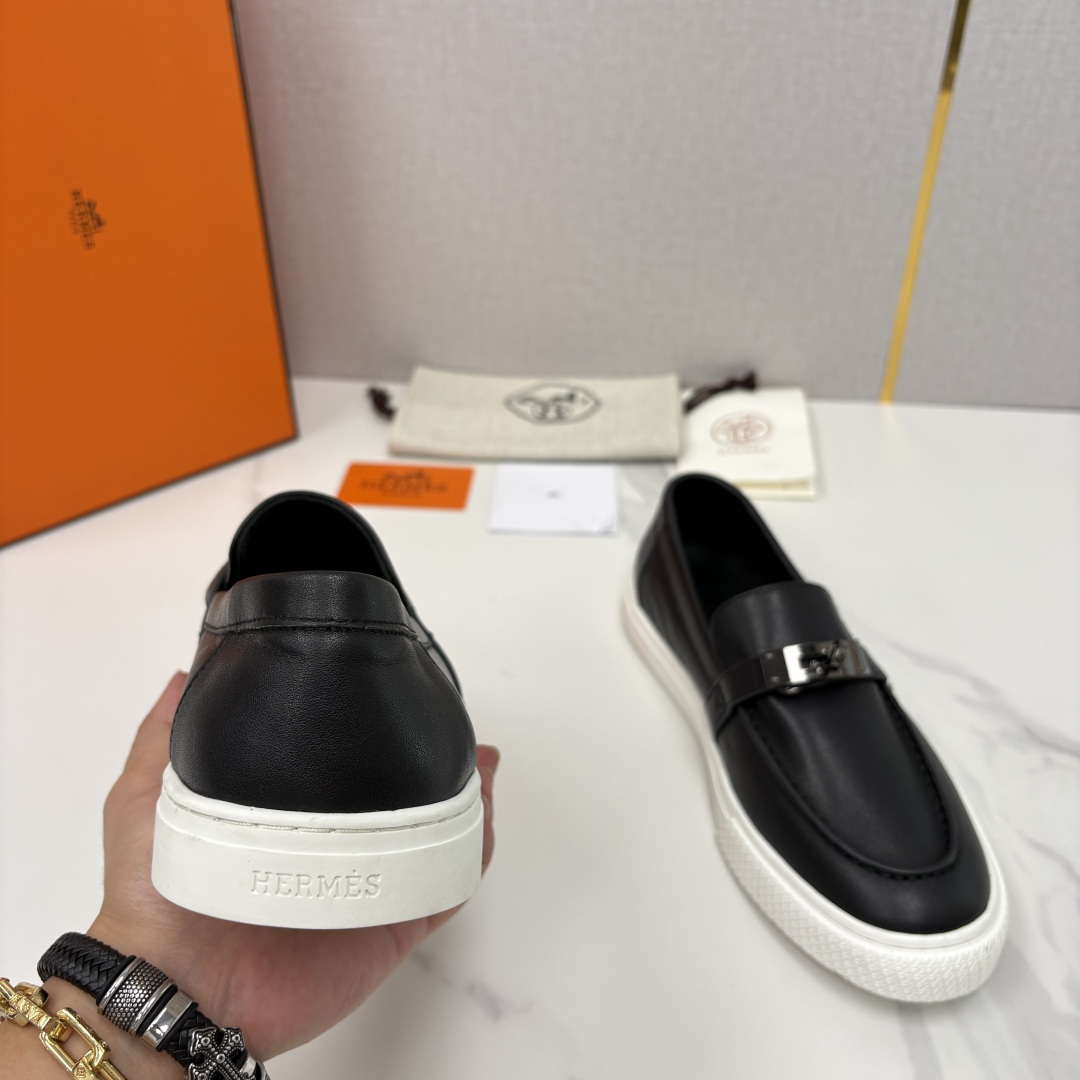 💋💍H家新品 Hermè* 爱马-仕 Job kelly 扣牛皮乐福鞋 官方 9,300 甄选进口小牛皮