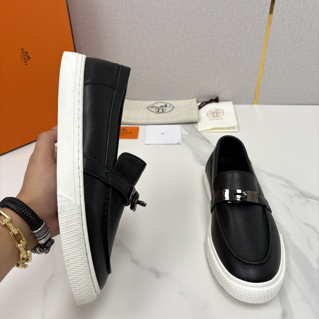 💋💍H家新品 Hermè* 爱马-仕 Job kelly 扣牛皮乐福鞋 官方 9,300 甄选进口小牛皮