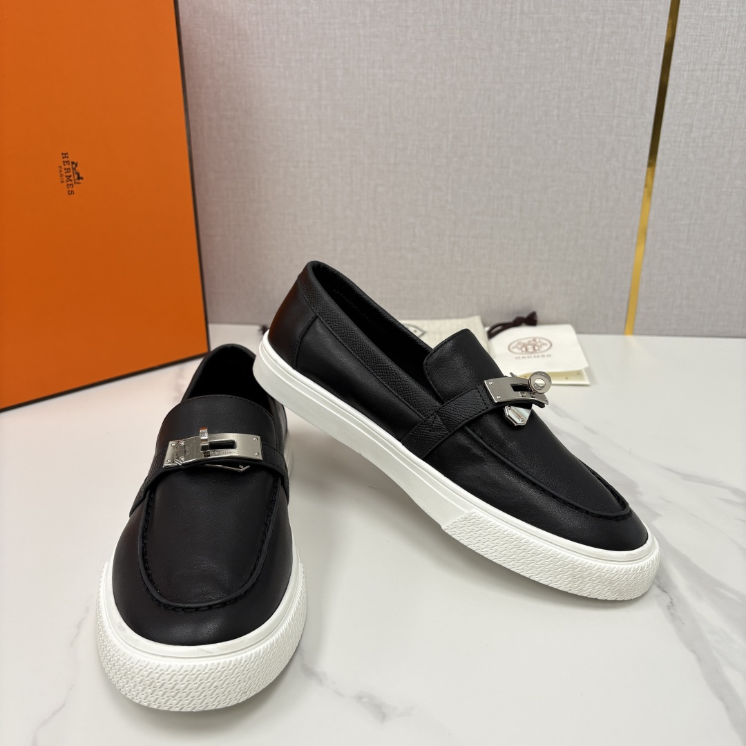 💋💍H家新品 Hermè* 爱马-仕 Job kelly 扣牛皮乐福鞋 官方 9,300 甄选进口小牛皮