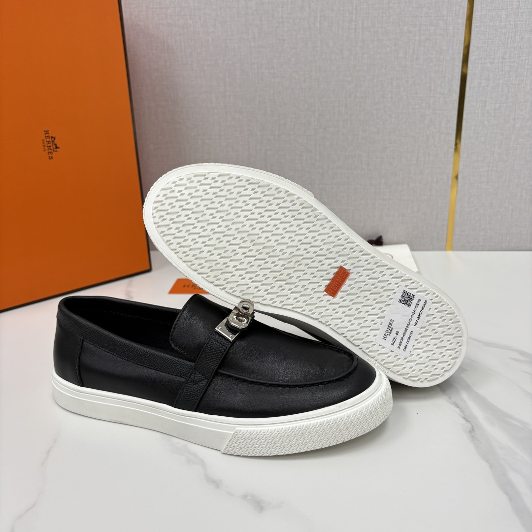 💋💍H家新品 Hermè* 爱马-仕 Job kelly 扣牛皮乐福鞋 官方 9,300 甄选进口小牛皮