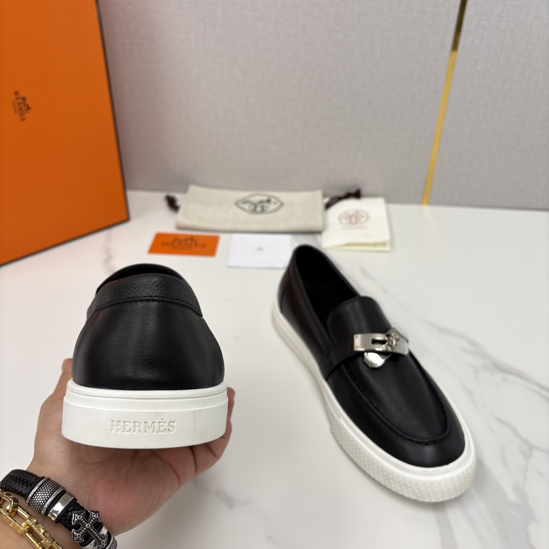 💋💍H家新品 Hermè* 爱马-仕 Job kelly 扣牛皮乐福鞋 官方 9,300 甄选进口小牛皮