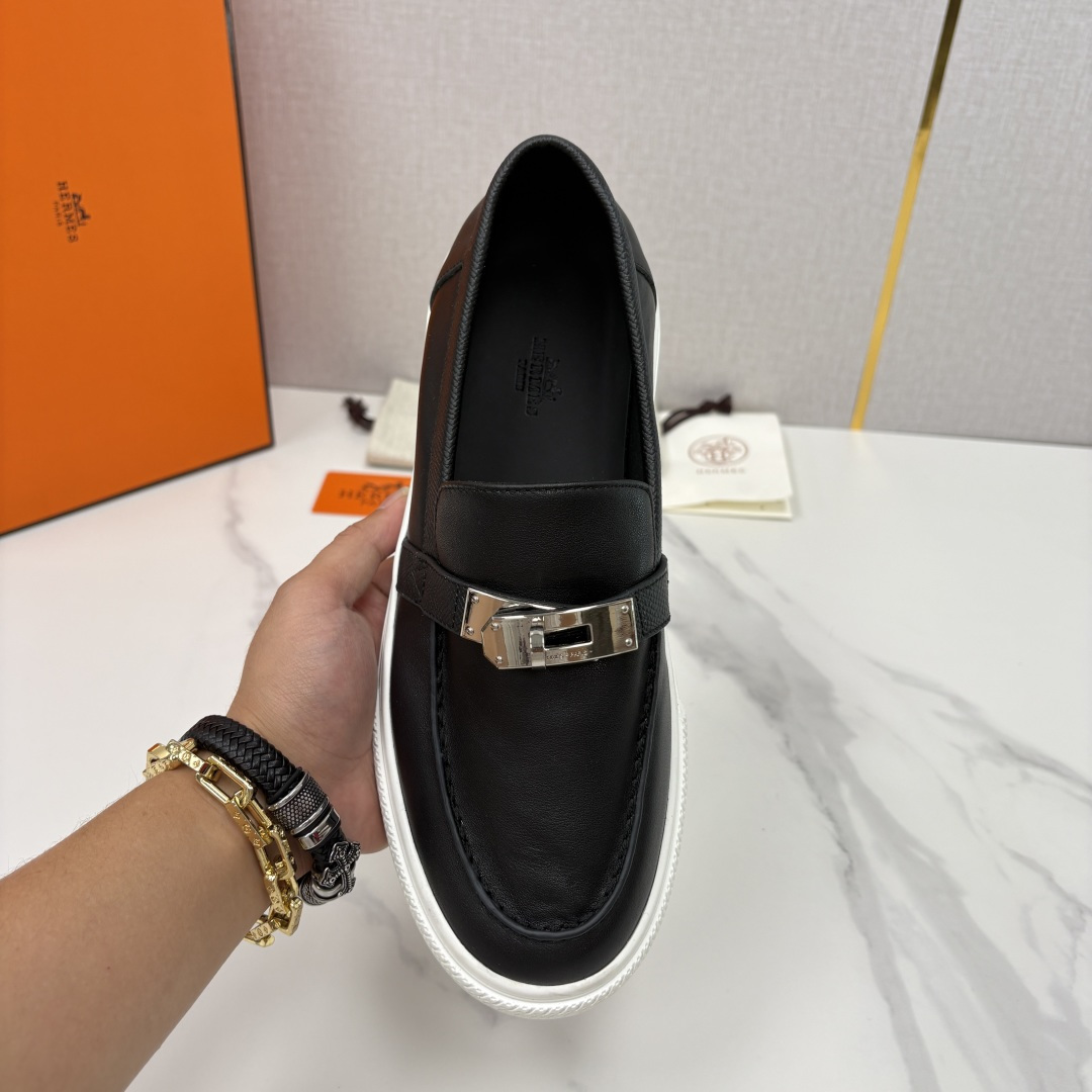 💋💍H家新品 Hermè* 爱马-仕 Job kelly 扣牛皮乐福鞋 官方 9,300 甄选进口小牛皮