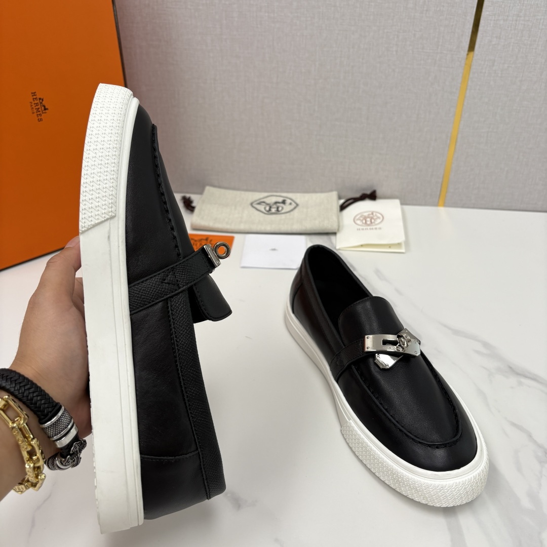 💋💍H家新品 Hermè* 爱马-仕 Job kelly 扣牛皮乐福鞋 官方 9,300 甄选进口小牛皮