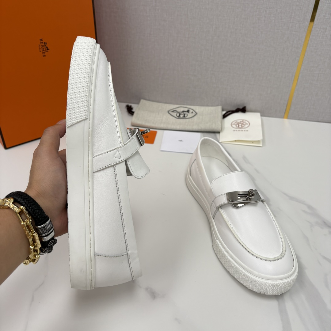 💋💍H家新品 Hermè* 爱马-仕 Job kelly 扣牛皮乐福鞋 官方 9,300 甄选进口小牛皮
