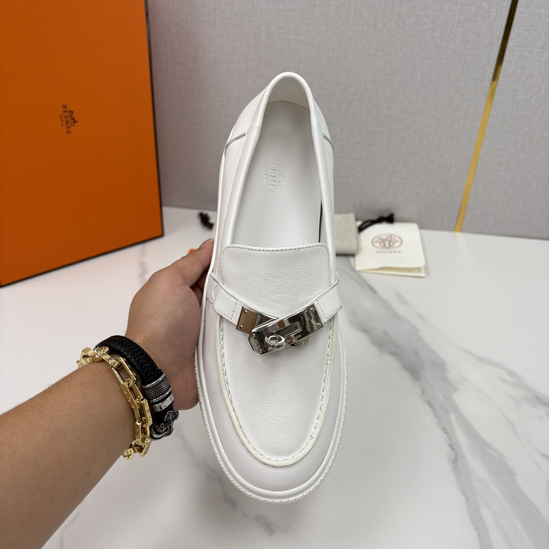 💋💍H家新品 Hermè* 爱马-仕 Job kelly 扣牛皮乐福鞋 官方 9,300 甄选进口小牛皮