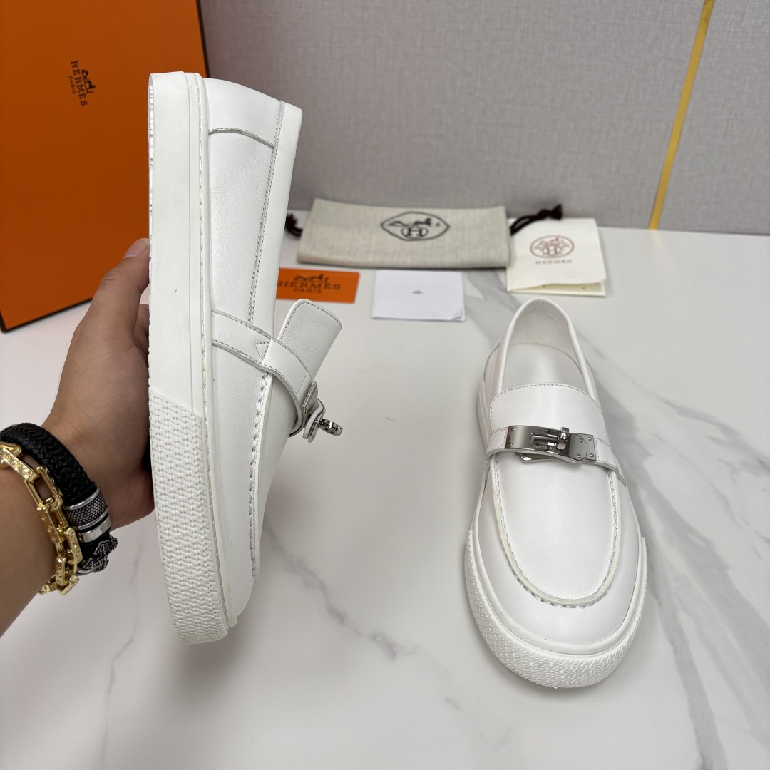 💋💍H家新品 Hermè* 爱马-仕 Job kelly 扣牛皮乐福鞋 官方 9,300 甄选进口小牛皮