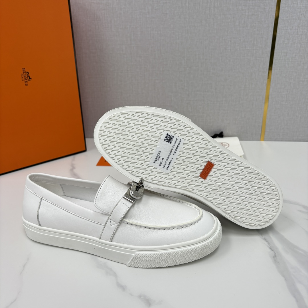 💋💍H家新品 Hermè* 爱马-仕 Job kelly 扣牛皮乐福鞋 官方 9,300 甄选进口小牛皮