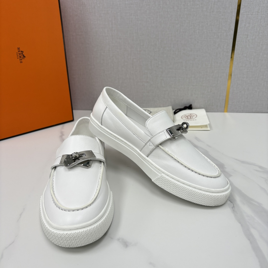 💋💍H家新品 Hermè* 爱马-仕 Job kelly 扣牛皮乐福鞋 官方 9,300 甄选进口小牛皮