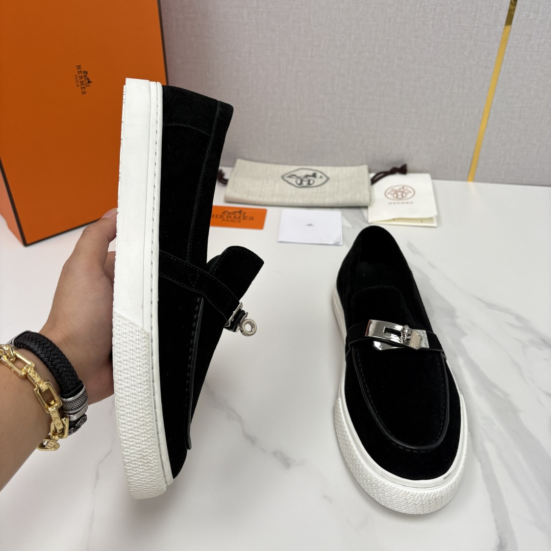 💋💍H家新品 Hermè* 爱马-仕 Job kelly 扣牛皮乐福鞋 官方 9,300 甄选进口小牛皮