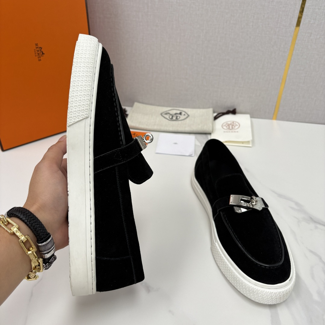 💋💍H家新品 Hermè* 爱马-仕 Job kelly 扣牛皮乐福鞋 官方 9,300 甄选进口小牛皮