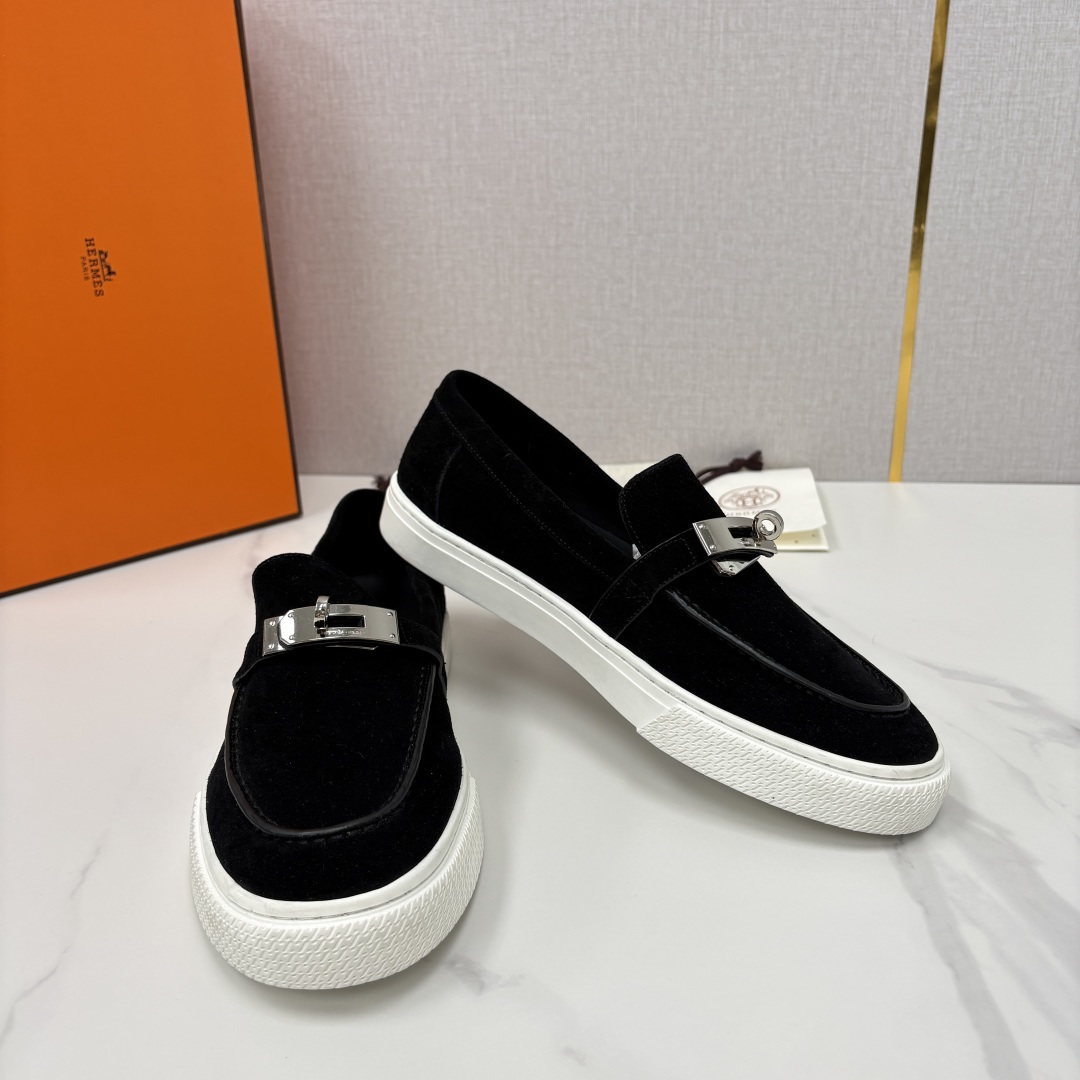 💋💍H家新品 Hermè* 爱马-仕 Job kelly 扣牛皮乐福鞋 官方 9,300 甄选进口小牛皮