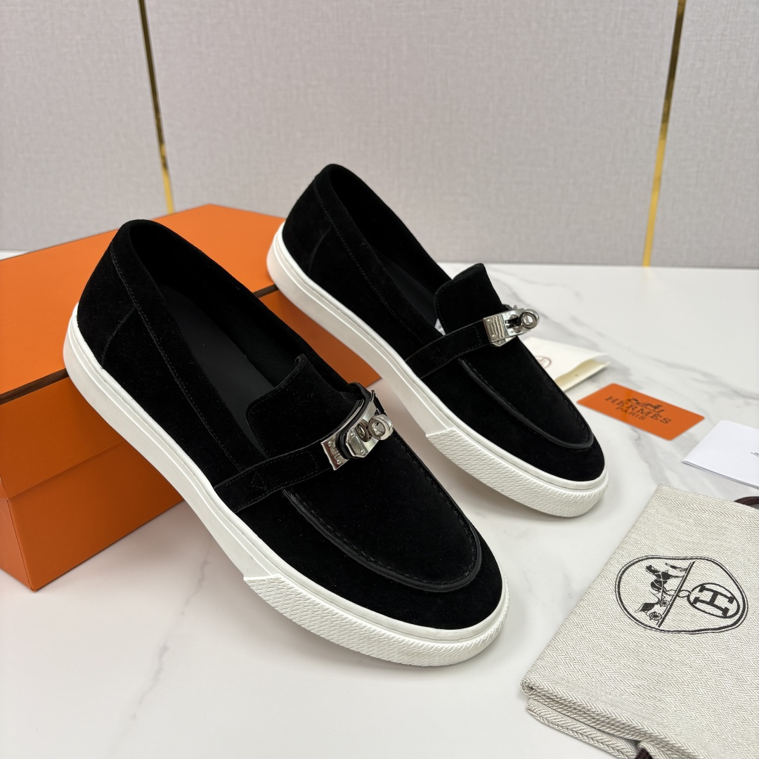 💋💍H家新品 Hermè* 爱马-仕 Job kelly 扣牛皮乐福鞋 官方 9,300 甄选进口小牛皮