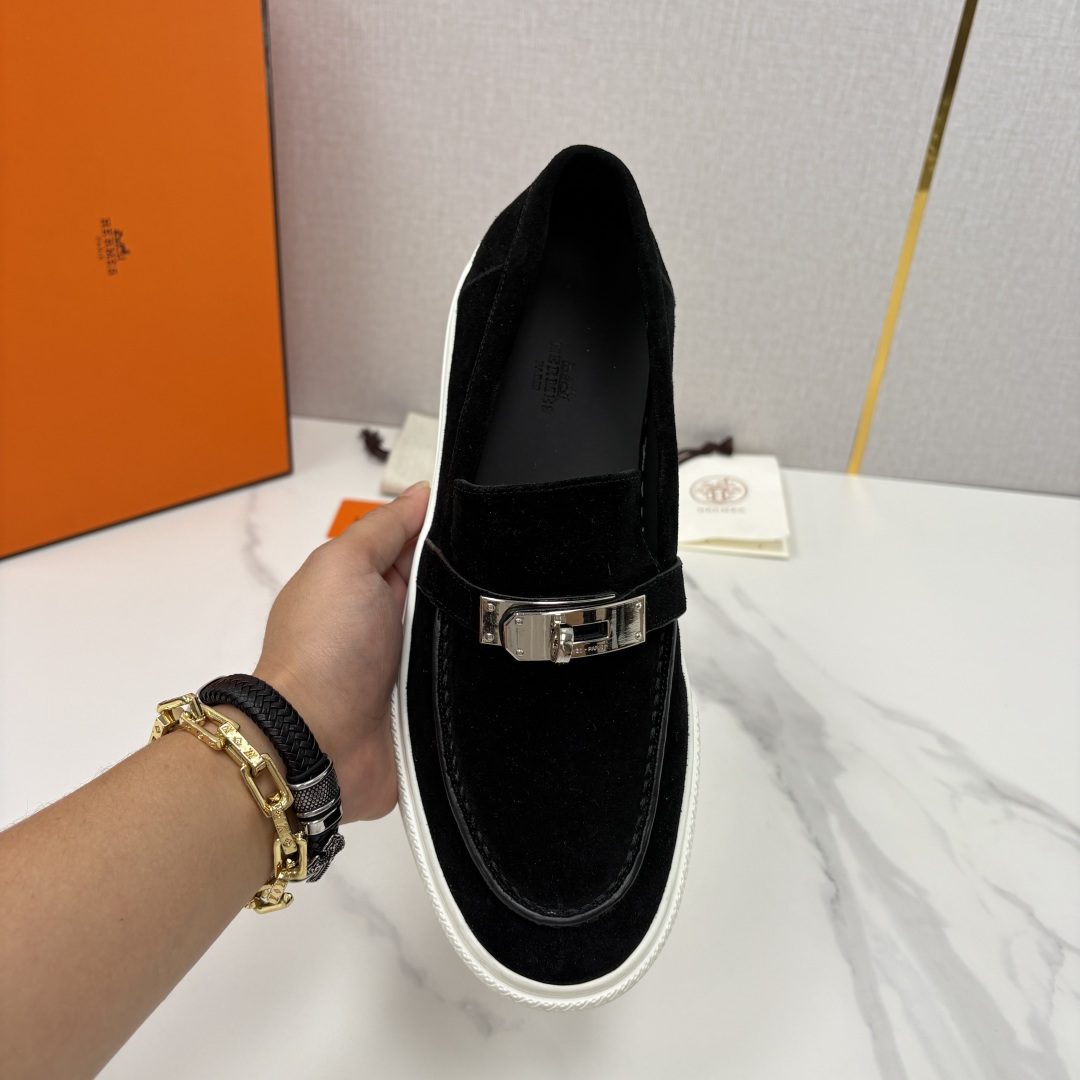 💋💍H家新品 Hermè* 爱马-仕 Job kelly 扣牛皮乐福鞋 官方 9,300 甄选进口小牛皮