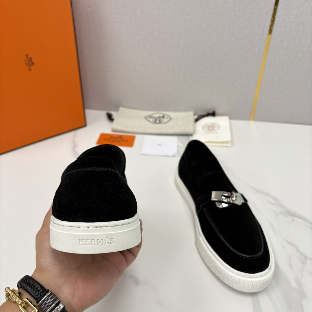 💋💍H家新品 Hermè* 爱马-仕 Job kelly 扣牛皮乐福鞋 官方 9,300 甄选进口小牛皮