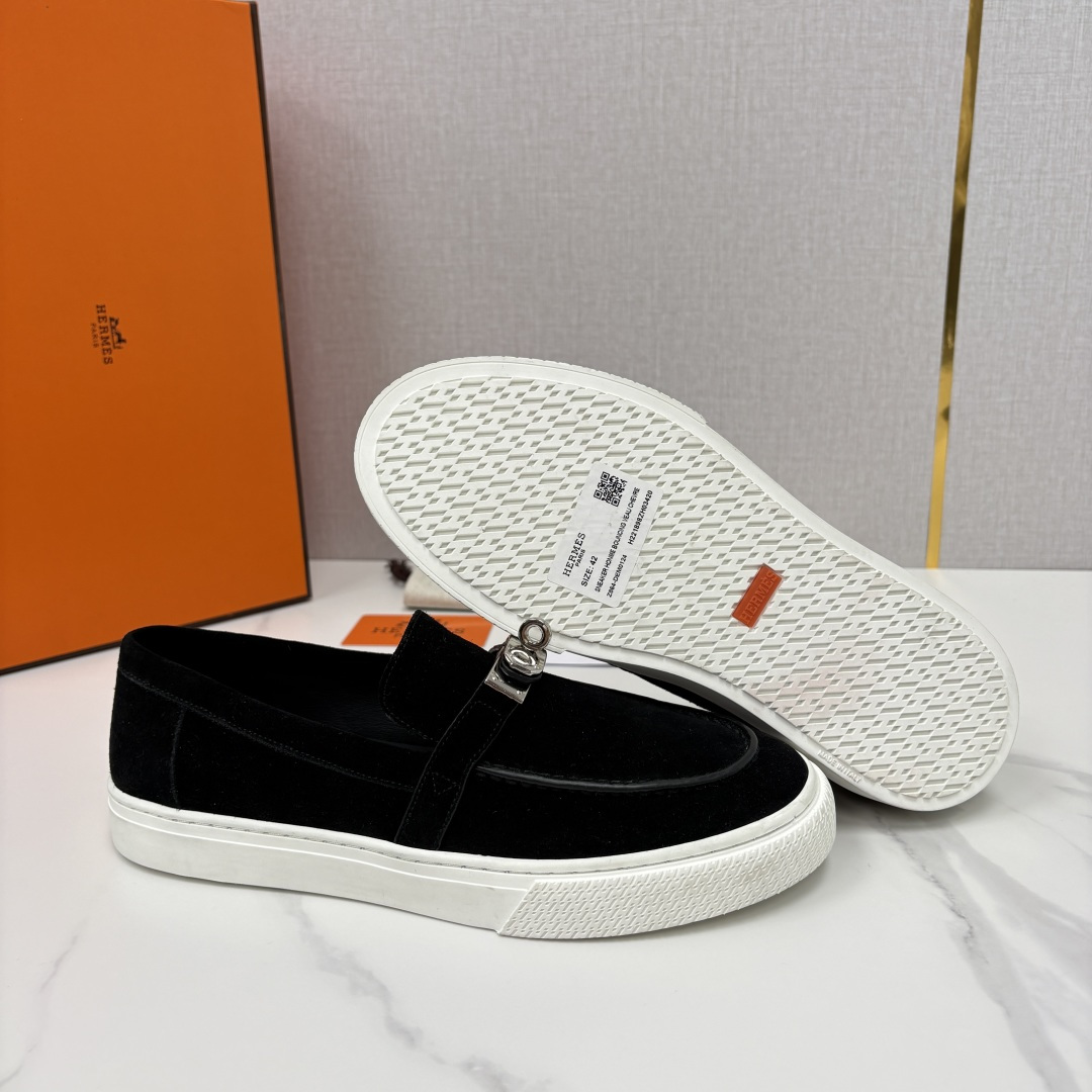 💋💍H家新品 Hermè* 爱马-仕 Job kelly 扣牛皮乐福鞋 官方 9,300 甄选进口小牛皮