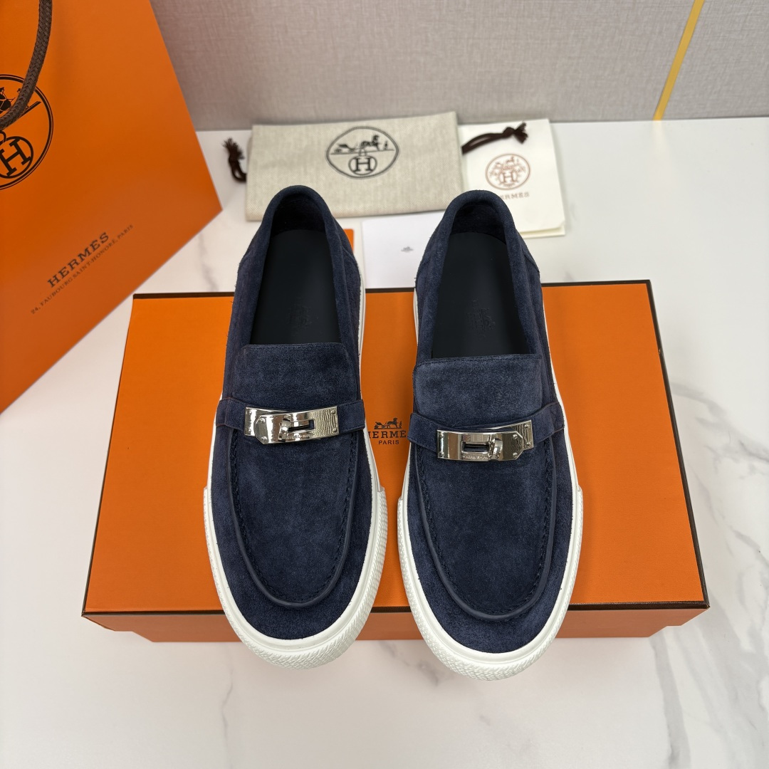 💋💍H家新品 Hermè* 爱马-仕 Job kelly 扣牛皮乐福鞋 官方 9,300 甄选进口小牛皮