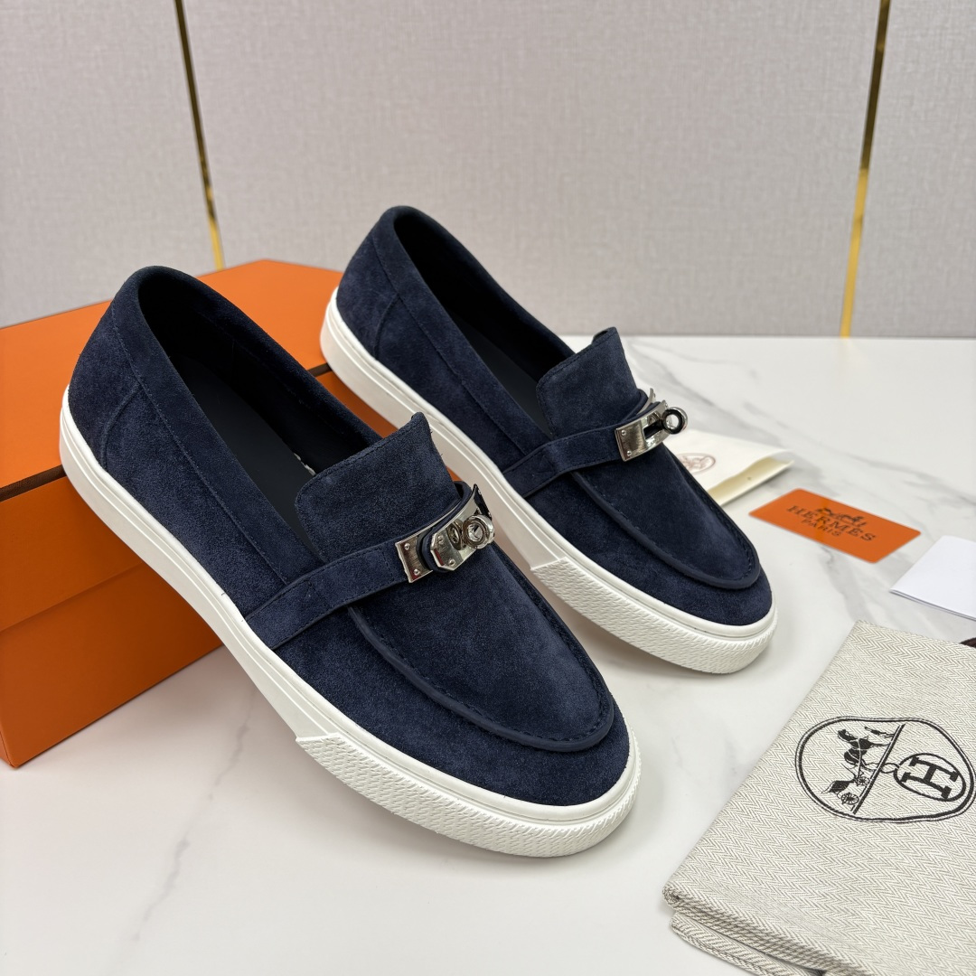 💋💍H家新品 Hermè* 爱马-仕 Job kelly 扣牛皮乐福鞋 官方 9,300 甄选进口小牛皮