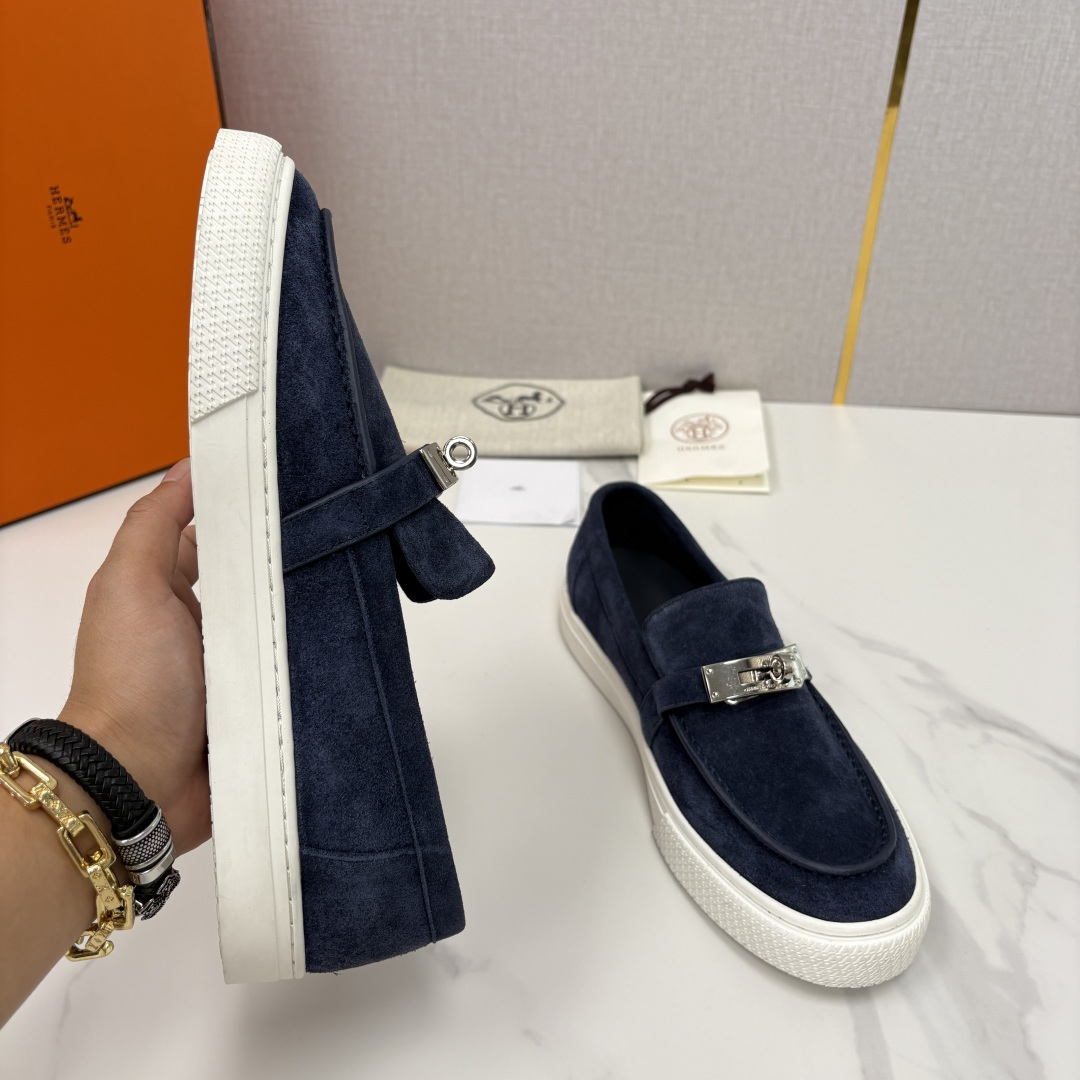 💋💍H家新品 Hermè* 爱马-仕 Job kelly 扣牛皮乐福鞋 官方 9,300 甄选进口小牛皮