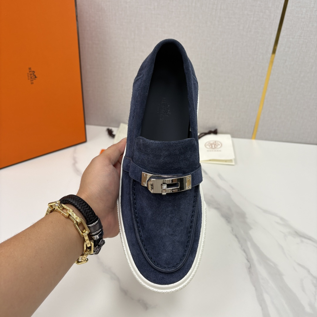 💋💍H家新品 Hermè* 爱马-仕 Job kelly 扣牛皮乐福鞋 官方 9,300 甄选进口小牛皮